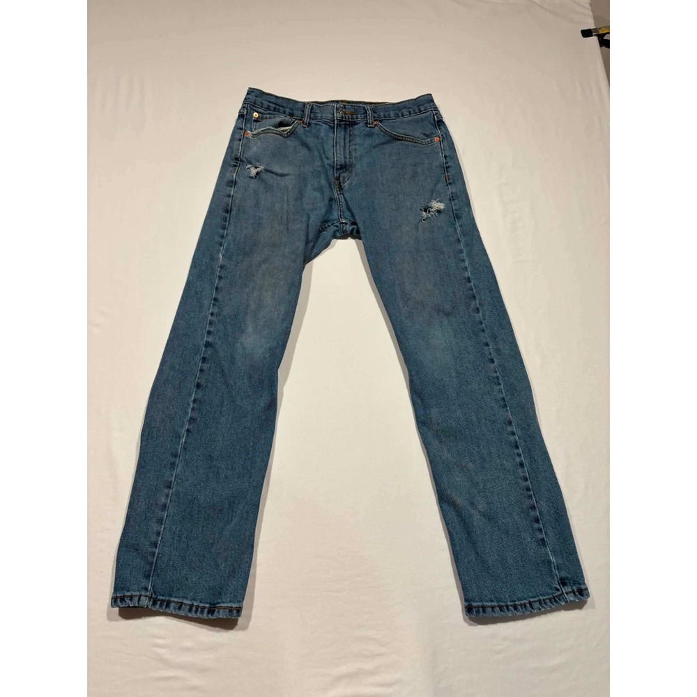 Signature by Levi‎ Strauss S41 Regular Traditional Distressed Jeans Blue 32x30